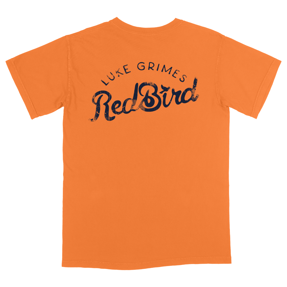 Red Bird Tee - Burnt Orange Back